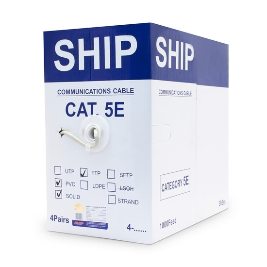 Кабель сетевой SHIP D145-P Cat.5e FTP 30В PVC - фото 3 - id-p89897622
