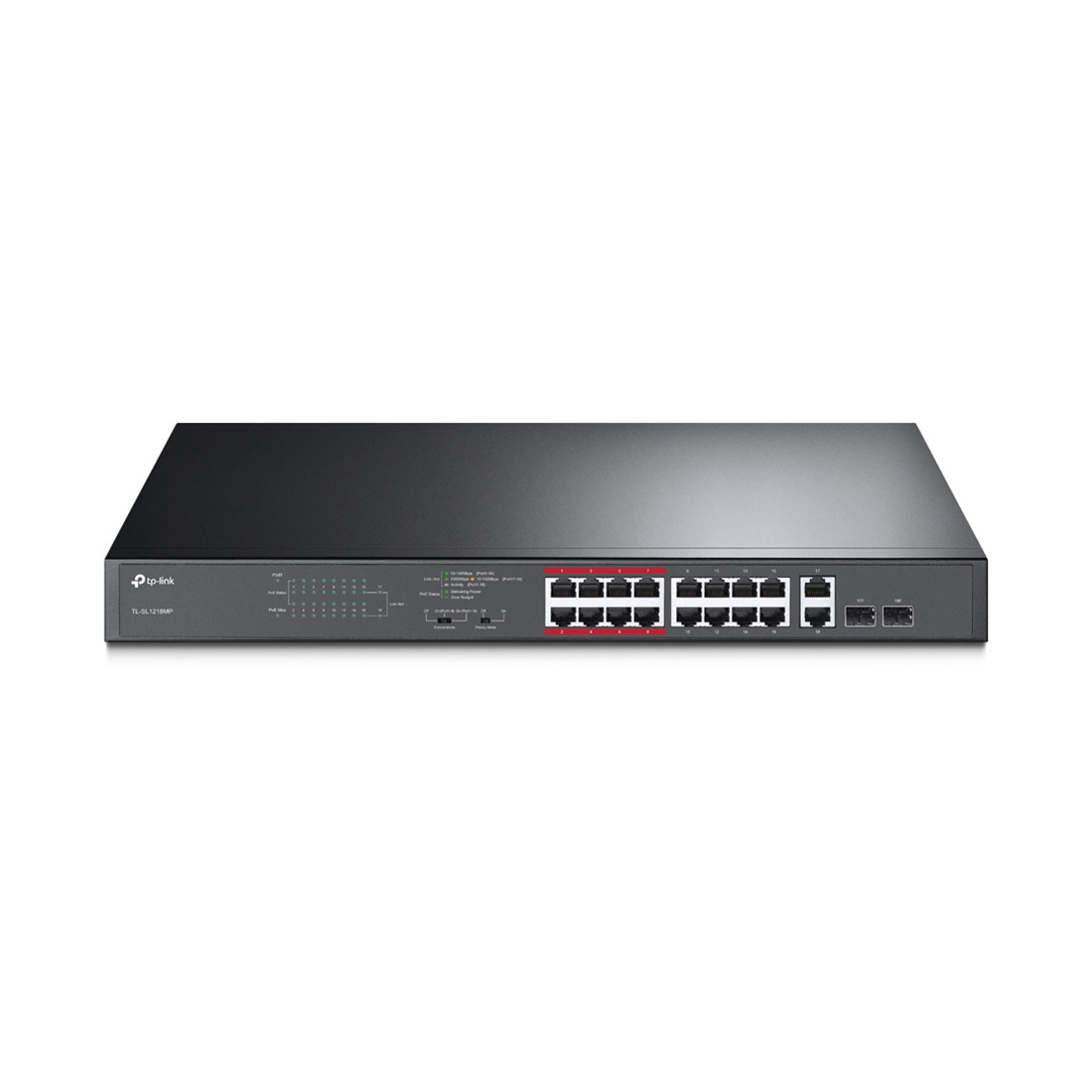 Коммутатор TP-Link TL-SL1218MP - фото 2 - id-p89900349