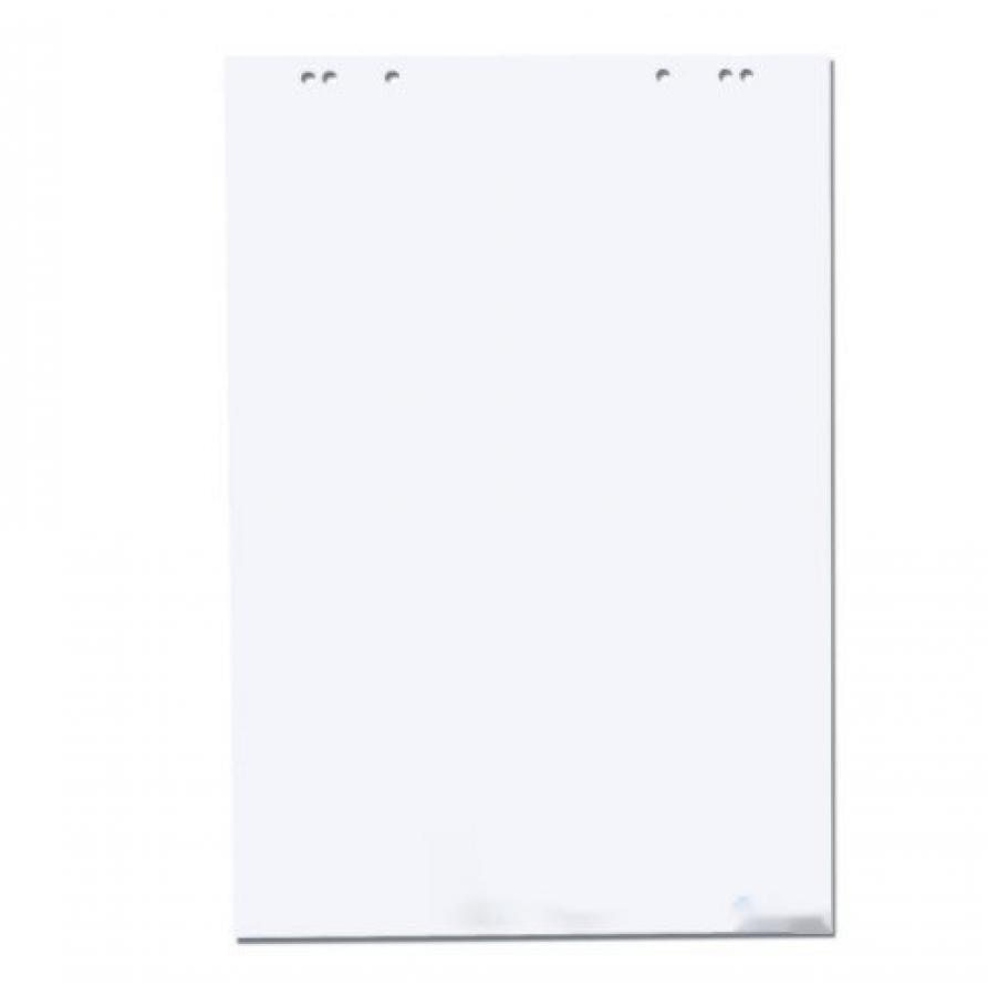 Бумага для флипчартов, 67,5х98 см, 50 листов, белая 92%