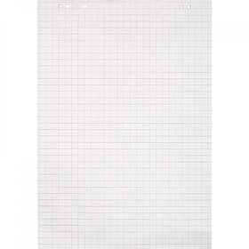 Бумага для флипчартов, 67,5х98 см, 50 листов, клетка