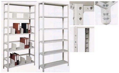 Стеллаж металлический серии MS 2200/1000/300 6 полок