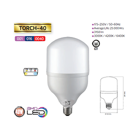 Светодиодная (LED) лампа 40W 6400K E27 для съёмки