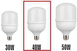 Светодиодная (LED) лампа 40W 6400K E27 для съёмки, фото 2