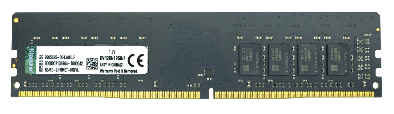 Оперативная память DIMM DDR4 4GB Kingston KVR24N17S8/4 - фото 1 - id-p61348125