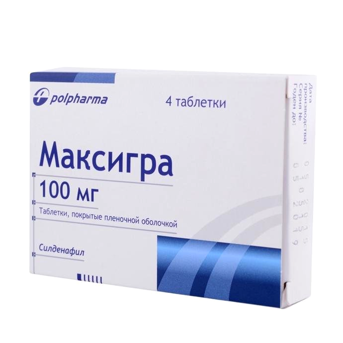 Максигра 100 мг №4 табл. - фото 1 - id-p85185826