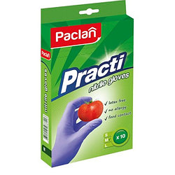 Перчатки нитриловые Paclan Practi M, 10 шт