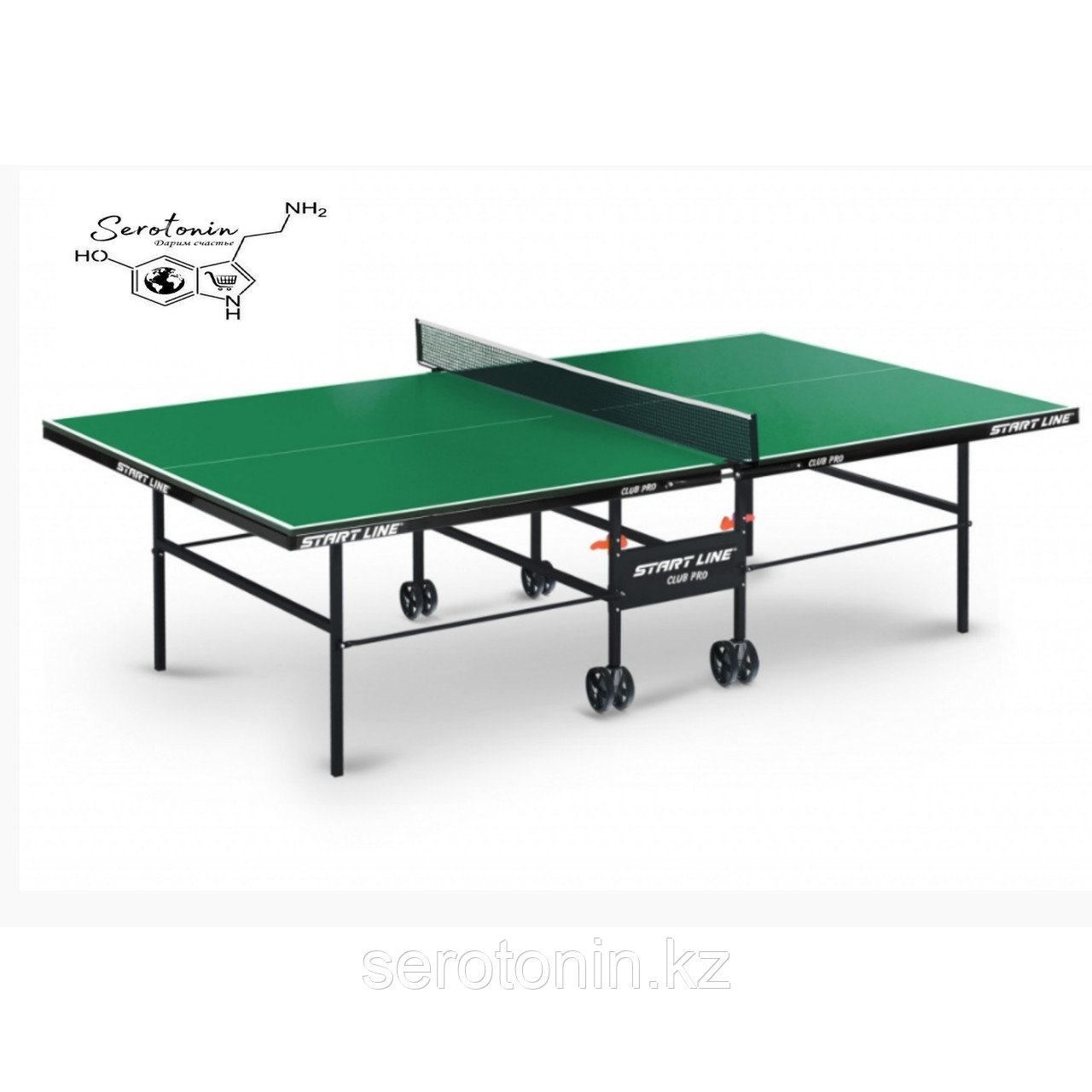 Теннисный стол Club Pro green с сеткой - фото 1 - id-p89915379