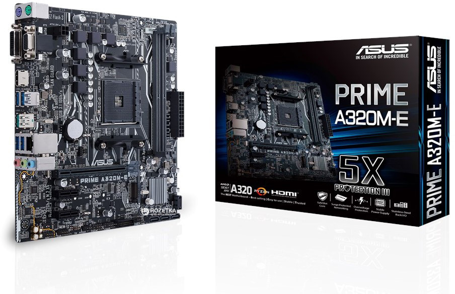 Материнская плата ASUS PRIME A320M-E