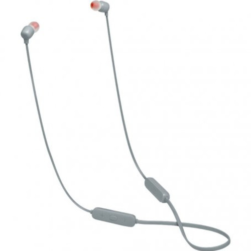 Гарнитура вкладыши JBL T115 беспроводные bluetooth серый (JBLT115BTGRY) / JBLT115BTGRY