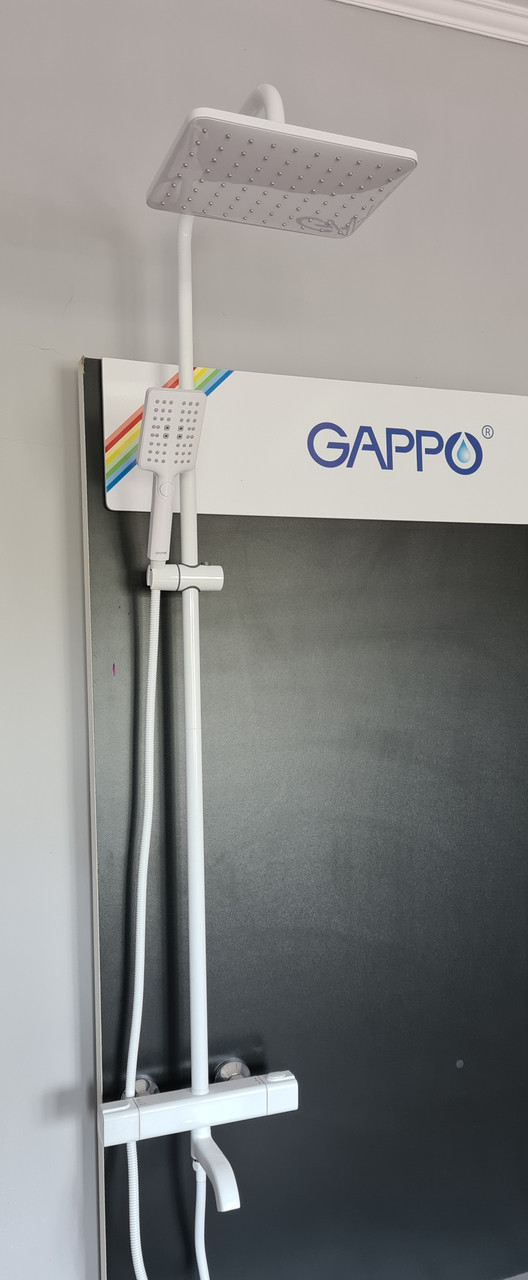 Душевая система с термостатом Gappo белый G2491-8 - фото 4 - id-p89937248