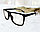 Компьютерные очки хамелеоны с тоненькой душкой узкая оправа матовая Husya boss черные, фото 10