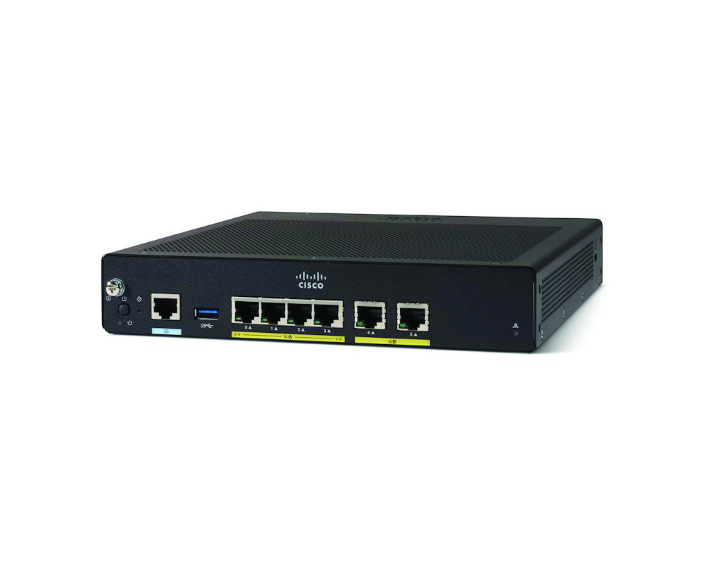 Cisco C921-4P Маршрутизатор WAN 2x GE, LAN 4x GE