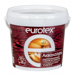 Пропитка для древесины EUROTEX Аквалазурь 0,9л - фото 1 - id-p89940832