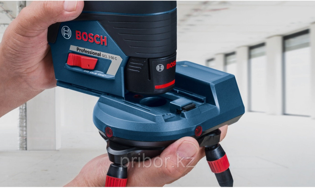 Bosch GCL 2-50C Комбинированный лазерный профессиональный нивелир +RM2+BM3+12V+LBOXX. Внесен в реестр СИ РК - фото 8 - id-p89814981