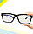 Компьютерные очки хамелеоны с толстой душкой узкая оправа глянцевая Plazma черные, фото 9