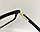 Компьютерные очки хамелеоны с тоненькой душкой с золотистой вставкой узкая оправа матовая Plazma черные, фото 6
