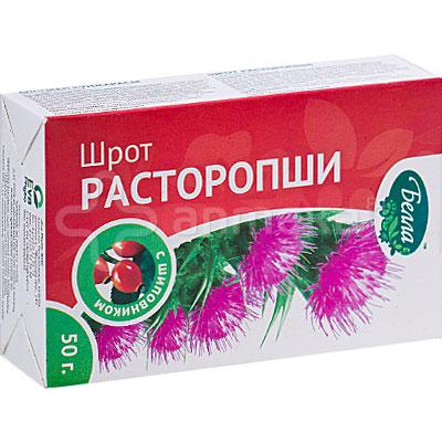 Шрот Расторопши с шиповником 50,0 Белла