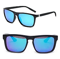 Компьютерные очки зеркальные с антибликом ретро матовая оправа Plazma черные