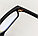 Компьютерные очки зеркальные с антибликом ретро матовая оправа Plazma черные, фото 7