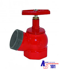 Кран пожарный КПЧ-50 угловой- чугунный (муфта-цапка)125°