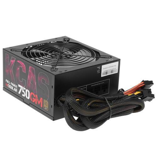 Блок питания, Aerocool, KCAS-750GM, 750W, 80+ Gold, ATX, APFC, Вентилятор 14 см., RGB, KCAS-750GM