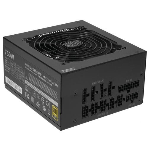 Блок питания CoolerMaster MWE GOLD 750 V2 500-750W Non Modular, Active PFC, вент.12 см 80+ GOLD