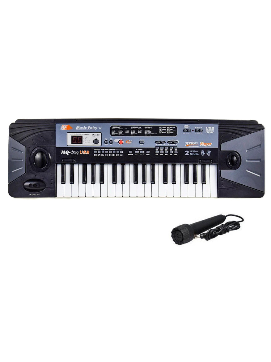 Синтезатор с микрофоном 37кл LED дисплей USB MQ-805USB