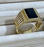 Перстень-печатка "Черный 
Оникс", фото 4