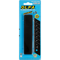 Сегменттелген OLFA "BLACK MAX" жүзі, 5 дана, 25х126х0,7мм (OL-HBB-5B)