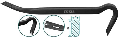 Лом-гвоздодер 600мм TOTAL арт.THT431242