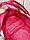 Коляска для кукол складная с металлической рамой h=57 см розовая с узорами, фото 7