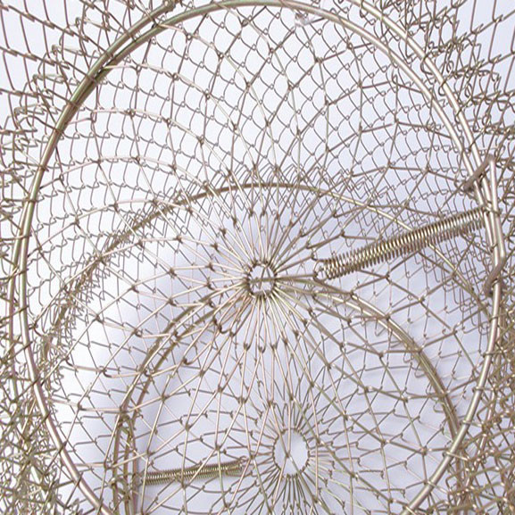 Садок рыболовный металлический каркас складной диаметр 25 см - фото 6 - id-p89964414