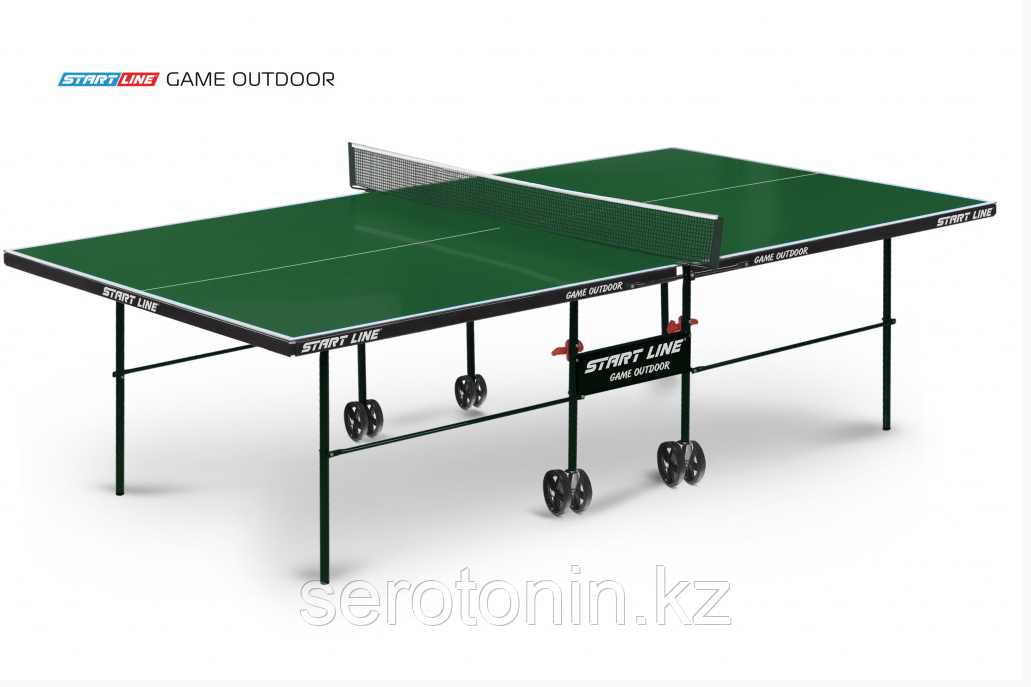 Теннисный стол Game Outdoor 2 green с сеткой - фото 1 - id-p89968897