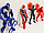 Детский набор фигурок Человек паук Spider man с подвижными ногами и руками с светоэффектом 4 фигурок 01 16 см, фото 4