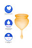 Набор менструальных чаш "Satisfyer Feel Good" - 15 мл и 20 мл (цвет: желтый), фото 2