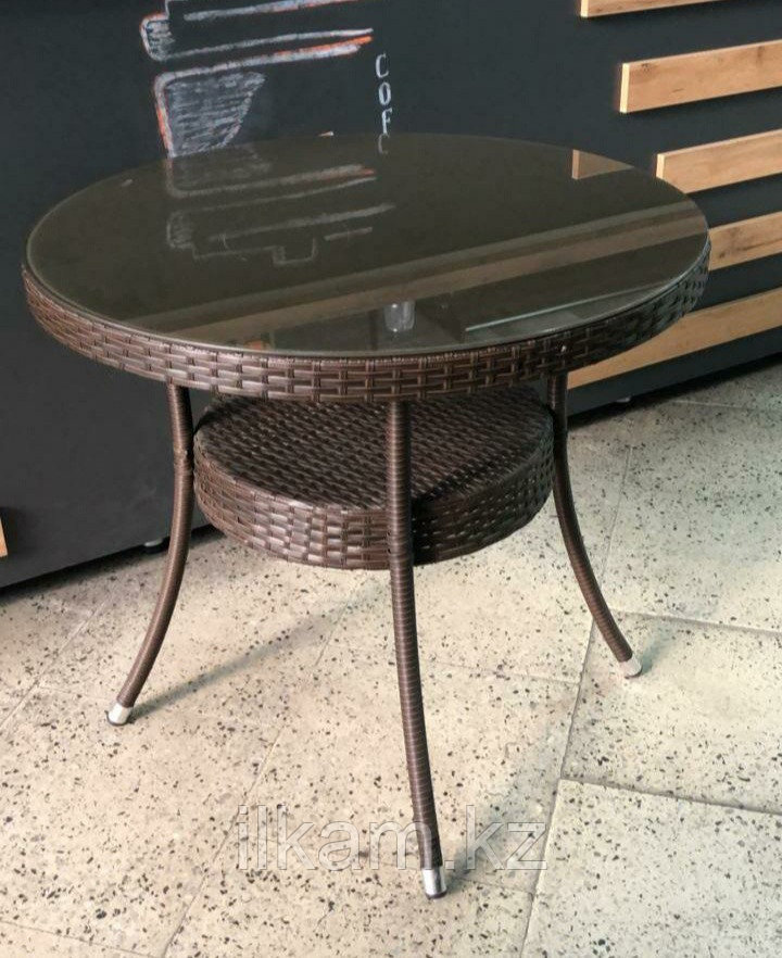 Плетеный стол на металлическом каркасе - фото 2 - id-p89974460