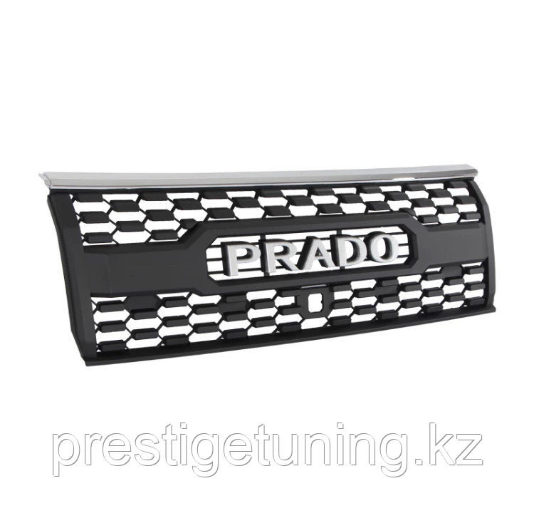 Решетка радиатора с надписью на Land Cruiser Prado 2018-21