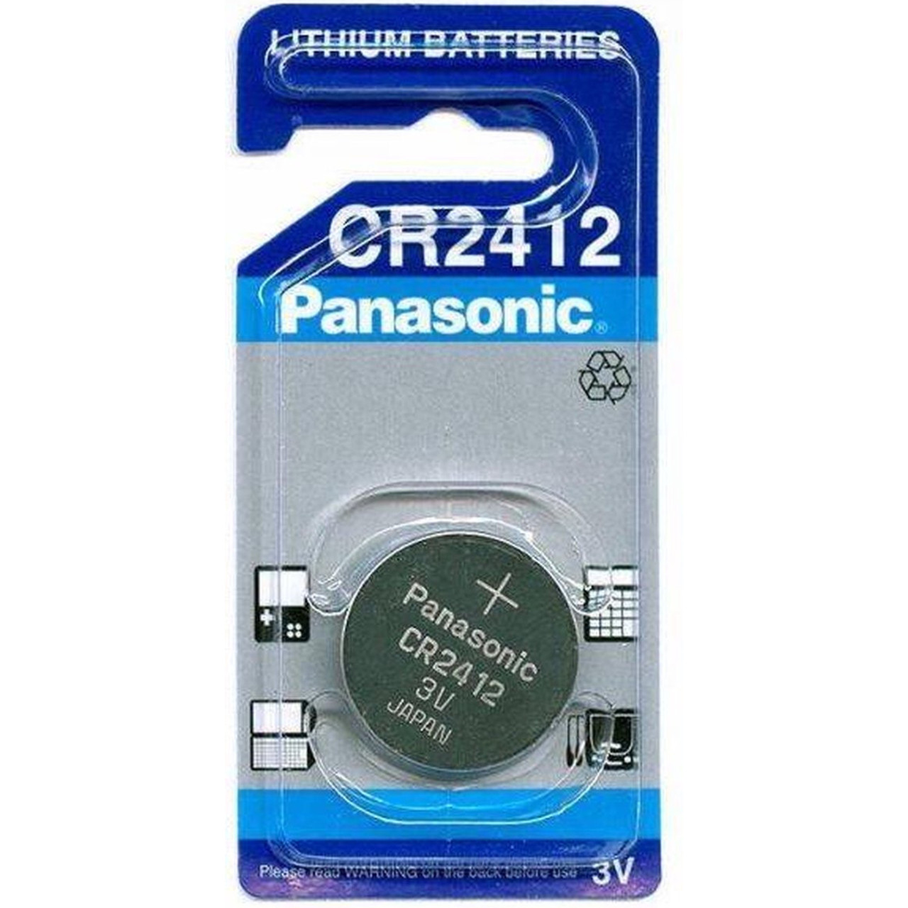 Батарейка Panasonic CR2412 Lithium 3V
