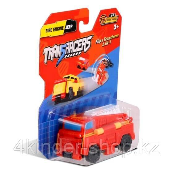 Flip Cars Машинка-трансформер 2 в 1 Пожарная Машина и Внедорожник