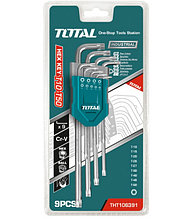 Набор ключей имбусовых TORX Т10-Т50, 9шт,экстра удлиненные TOTAL арт.THT106391