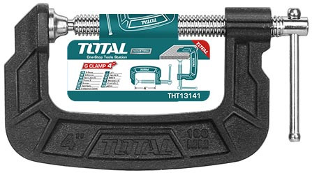 Струбцина G-образная 100мм TOTAL арт.THT13141, фото 1