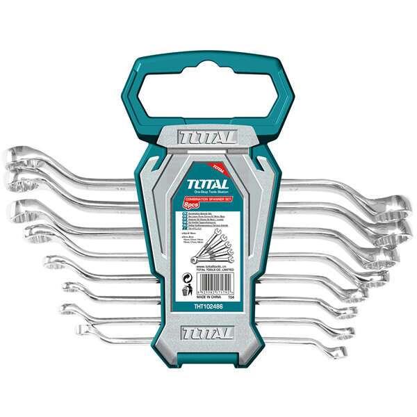 Набор ключей накидных изогнутых 8шт.TOTAL арт.THT102486, фото 1