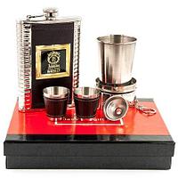 Набор подарочный для виски с фляжкой и стопками «Whiskey Brands» (Jim Beam)
