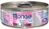 Monge Jelly 80г желтоперый тунец с анчоусами в желе Влажный корм для привередливых кошек