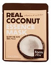 Увлажняющая тканевая маска Farm Stay с экстрактом кокоса, Real Essence Mask Coconut