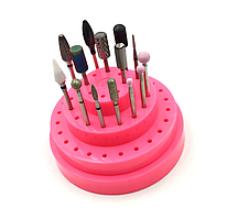 УЦЕНКА! Круглая подставка для маникюрных фрез большая