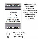 Радиореле 4-канальное РД-4 на DIN рейку до 50 метров, фото 4