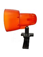 Настольный светильник НТО-34В (прозрачно оранжевый,на прищепке, 60Вт, цоколь Е27)