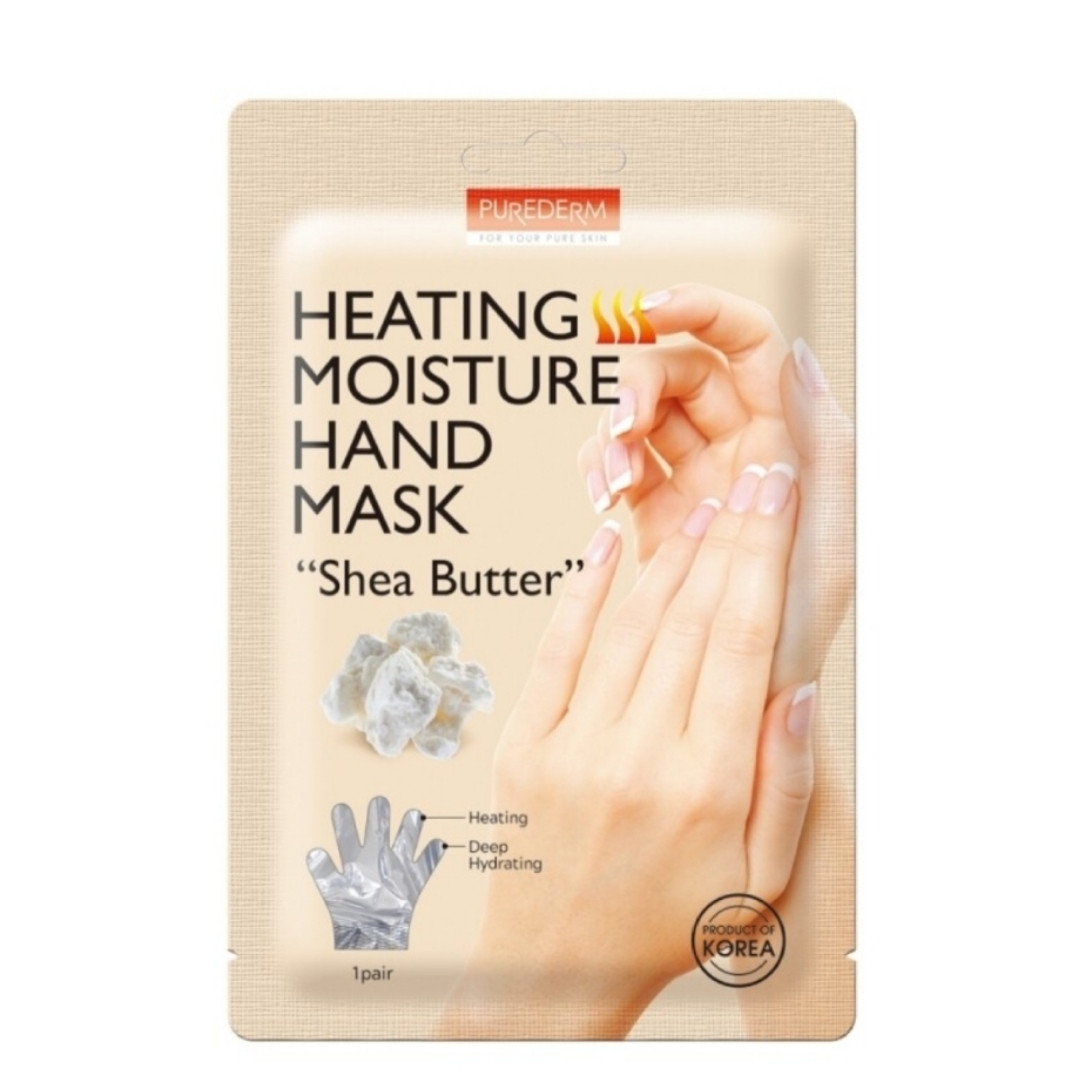 Согревающая увлажняющая маска для рук Purederm «Масло Ши» PUREDERM Heating Moisture Hand Mask "Shea Butter"