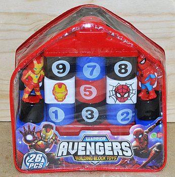 368-42А Мстители констр в рюкзаке Avengers 26дет. 20*20см